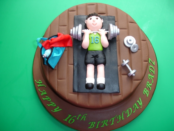 30th Birthday Gym Cake | It's Always Someone's Birthday